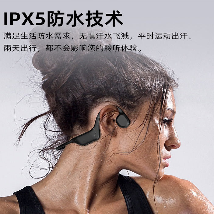 Auriculares de conducción ósea inalámbricos Bluetooth X13 no intrauricular para correr, Auriculares deportivos